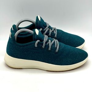 Allbirds Wool Runners Green Lace-up Sneakers Shoes Womens Size US 9